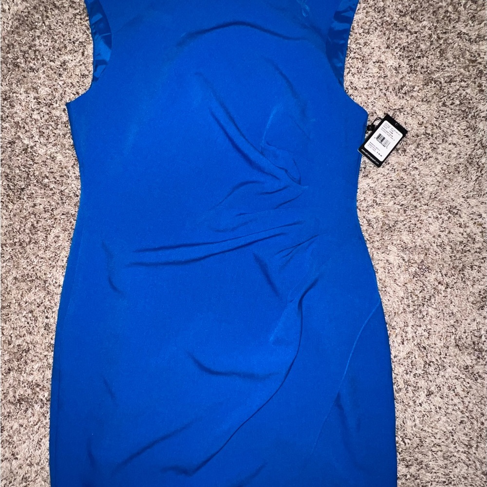 Adrianna Papell Vibrant Blue Mini Dress